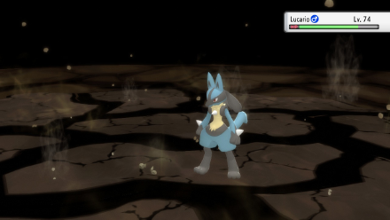 BDSP - Maylene Rematch Use Earthquake on Lucario.png