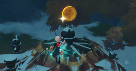 Genshin - Agility Training Stage 2 - Get the Insignia Above the Hilichurl Huts