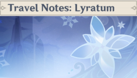 Genshin - Travel Notes: Lyratum Namecard Showcase
