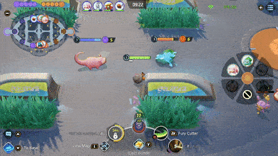 Pokemon UNITE - Crustle Using Fury Cutter on Venusaur