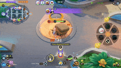 Pokemon UNITE - Crustle Stealing Yellow Berries Using Shell Smash