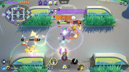 Pokemon UNITE - Lucario Using Close Combat After Power Up Punch