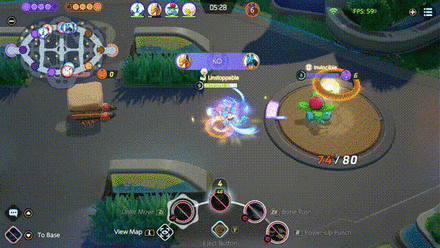 Pokemon UNITE - Lucario Using Unite Move in Lane