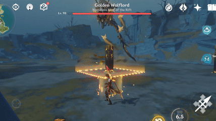 Genshin - Golden Wolflord - Golden Tornado