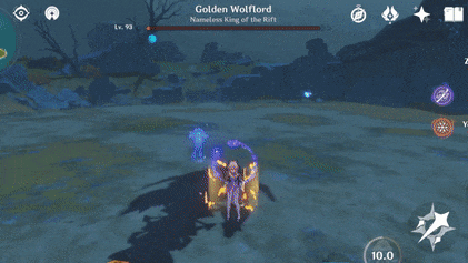 Genshin - Golden Wolflord - Ground Blast