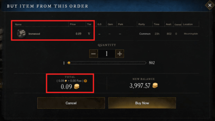 New World - Buy Raw or Refined Materials