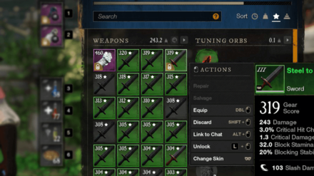 New World - Salvage or Sell Crafted Items