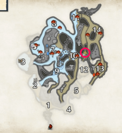 MH Rise - Paratoad Locations in the Lava Caverns