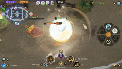 Pokemon UNITE - Crustle Stunning Gardevoir Using Rubble Rouser