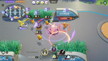 Pokemon UNITE - Wigglytuff Setting up Pound with Sing