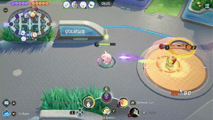 Pokemon UNITE - Wigglytuff Getting to Safety with Defense Curl.gif