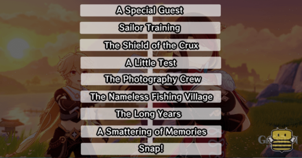 Genshin - Beidou Hangout Story Path 2 - Photography Class for Two