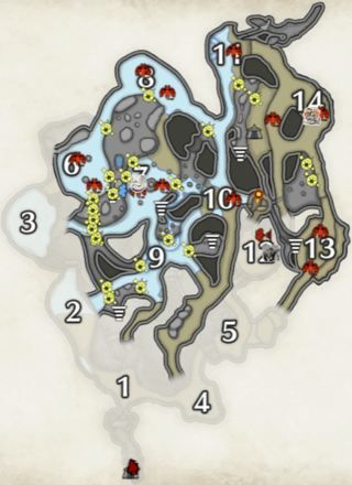 MH Rise - Golden Spiribug Locations in the Lava Caverns (Lower)