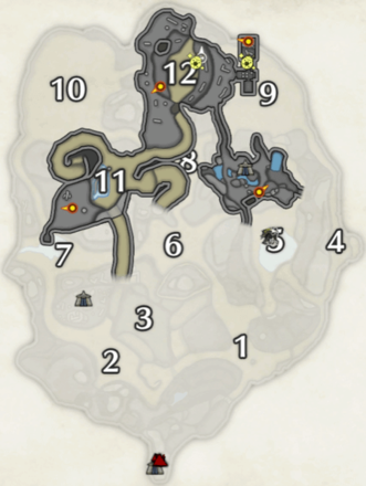 MH Rise - Golden Spiribug Locations in the Sandy Plains (Lower)