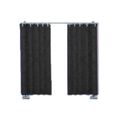 The Black version of Curtain Partition