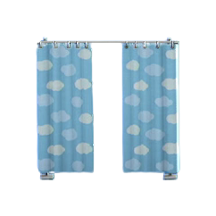 The Light Blue version of Curtain Partition
