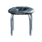 The Checkered Black version of Donut Stool