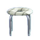 The Checkered White version of Donut Stool
