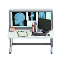 The White version of Examination-Room Desk