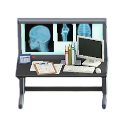 The Black version of Examination-Room Desk