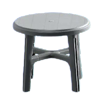 The Black version of Garden Table