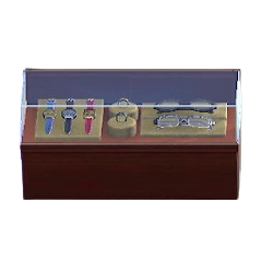 The Dark Brown version of Glass Showcase