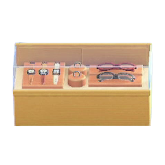 The Light Brown version of Glass Showcase