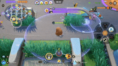 Pokemon UNITE - Mamoswine Using Icicle Crash on Blastoise