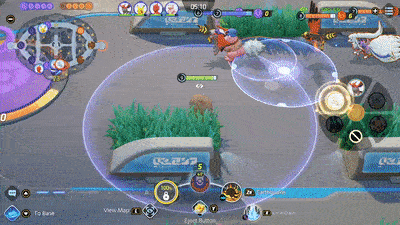 Pokemon UNITE - Mamoswine Using Earthquake on Enemy Team