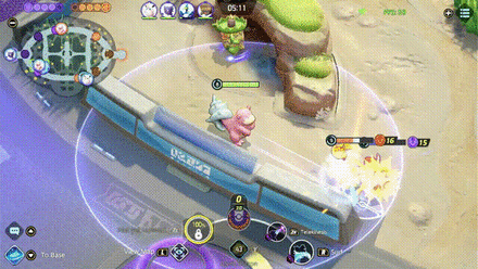 Pokemon UNITE - Slowbro Saving Cramorant with telekinesis