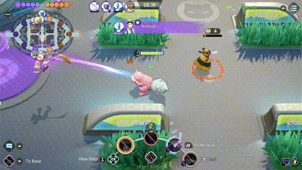 Pokemon UNITE - Slowbro Pulling Zeraora with Telekinesis