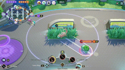 Pokemon UNITE - Slowbro Early HP Pressure with Water Gun