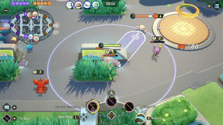 Pokemon UNITE - Slowbro Stealing Aipom with Water Gun