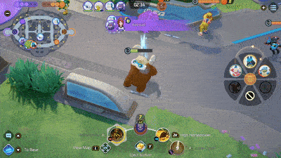 Pokemon UNITE - Mamoswine Using Icicle Crash to Reset Boosted Attack