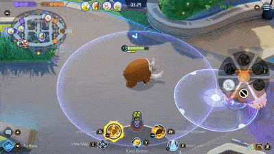 Pokemon UNITE - Mamoswine Using High Horsepower on Alolan Ninetales