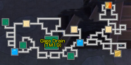 Giga Drain TM Grand Underground Location