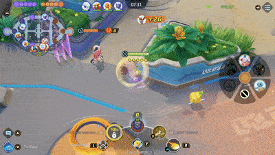 Pokemon UNITE - Greedent Stealing Yellow Berries Using Tackle