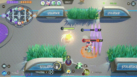 Pokemon UNITE - Eldegoss Healing Mr. Mime with Synthesis