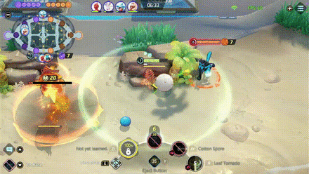 Pokemon UNITE - Eldegoss Stunning Lucario with Cotton Spore