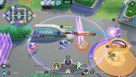 Pokemon UNITE - Eldegoss Saving Greninja with Leaf Tornado