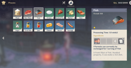 Genshin - Fish - Process Fish