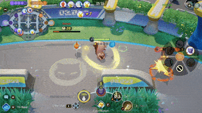 Pokemon UNITE - Greedent Chasing Gengar Using Stuff Cheeks