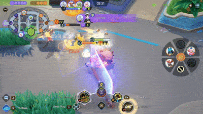 Pokemon UNITE - Greedent Using Belch Endlessly During Berry Belly Flop