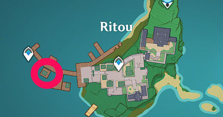Genshin - Obata Fish Shop Map