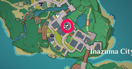 Genshin - Obata Fish Shop Map