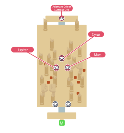 BDSP - Spear Pillar Complete Items Map