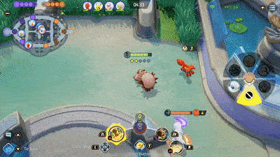 Pokemon UNITE - Greedent Escaping Absol Using Covet