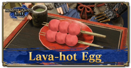 Monster Hunter Rise (MH Rise) - Lava-hot Egg Dango Banner