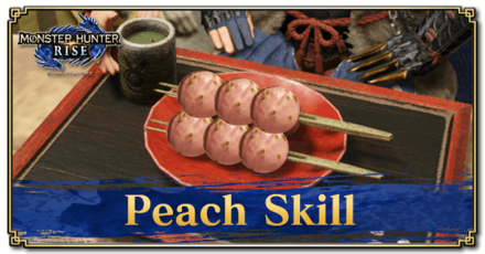Monster Hunter Rise (MH Rise) - Peach Skill Dango Banner