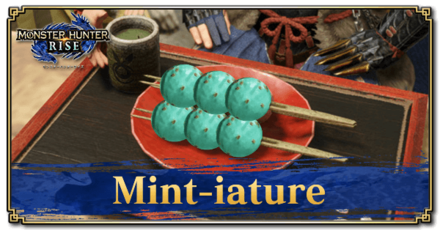 Monster Hunter Rise (MH Rise) - Mint-iature Dango Banner